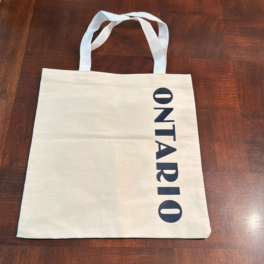 Ontario Cotton Reusable Grocery Bag Tote New
